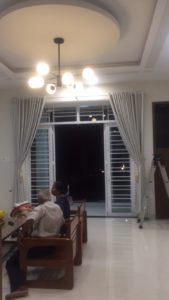 Thi công màn cửa vải cao cấp nhà anh Hoàng, khu Ngọc Bảo Viên Quảng Ngãi